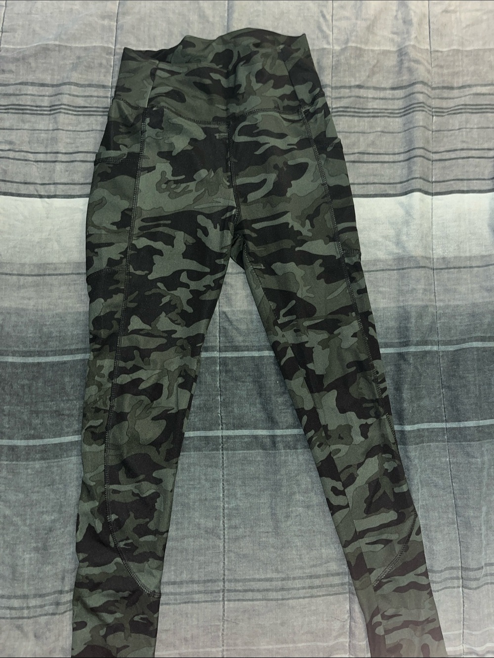 Camo Active Leggings - Green Camouflage
